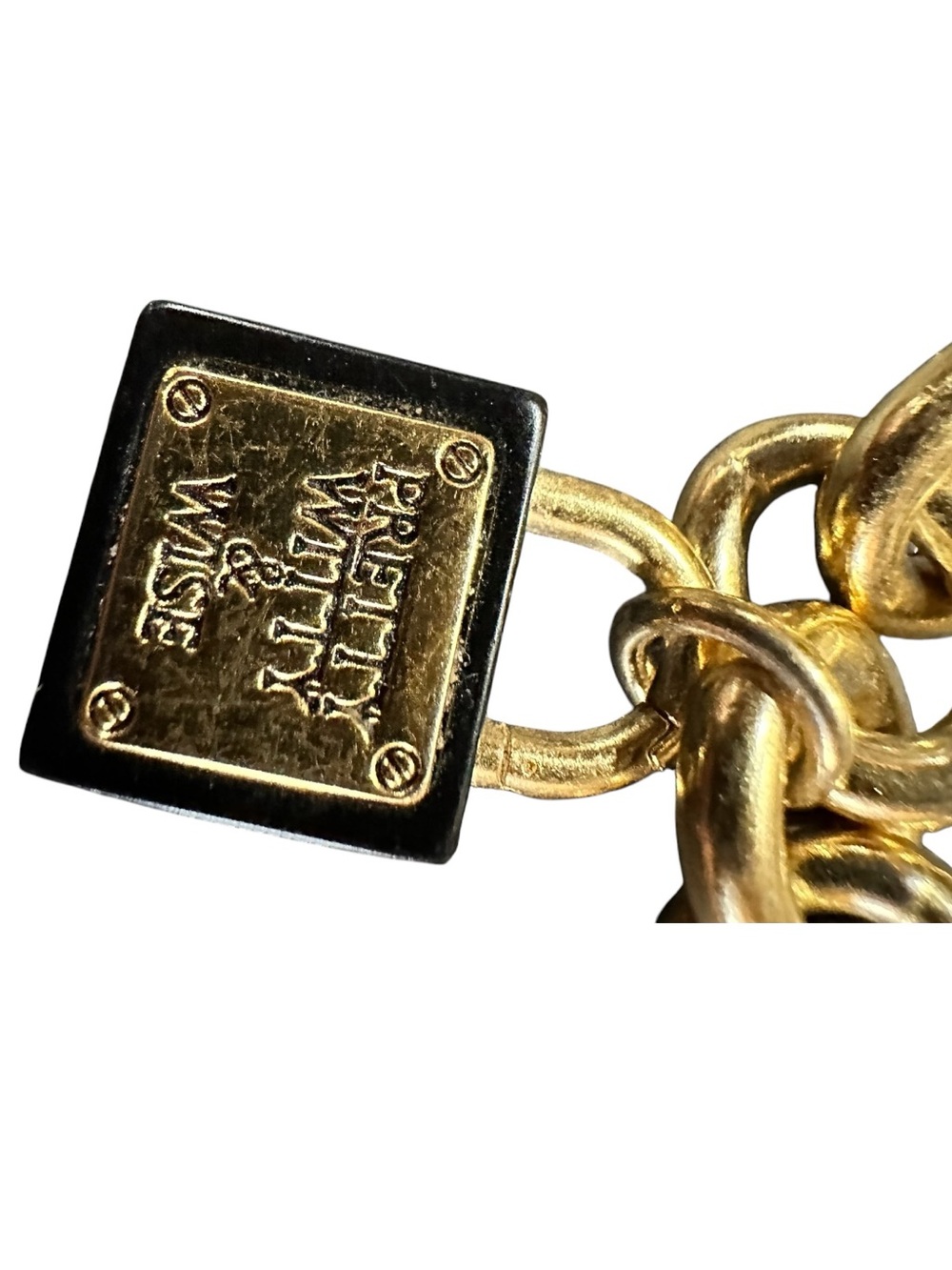 Brighton My Flat In London Gold Tone Charm Link Bracelet - Picture 6 of 10